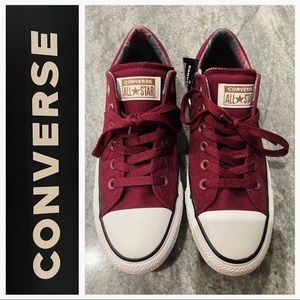 Converse CTAS Madison Ox NEW - Size 8 US Women, Color Dark Burgundy, white/black